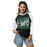Woman wearing Spring High School Lions Unisex 3/4 Sleeve Raglan T-shirt 233