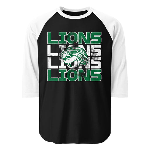 Spring High School Lions Unisex 3/4 Sleeve Raglan T-shirt 233