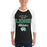 Man wearing Spring High School Lions Unisex 3/4 Sleeve Raglan T-shirt 034