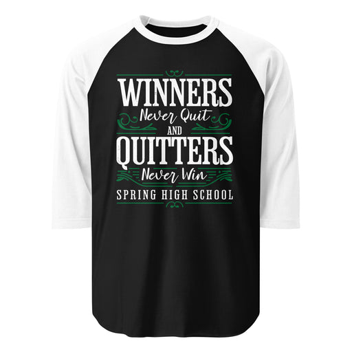 Spring High School Lions Unisex 3/4 Sleeve Raglan T-shirt 237