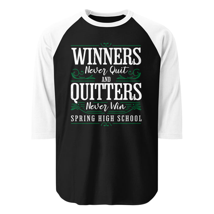 Spring High School Lions Unisex 3/4 Sleeve Raglan T-shirt 237