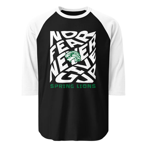 Spring High School Lions Unisex 3/4 Sleeve Raglan T-shirt 236