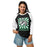 Woman wearing Spring High School Lions Unisex 3/4 Sleeve Raglan T-shirt 226A
