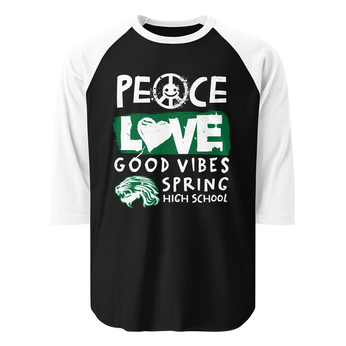 Spring High School Lions Unisex 3/4 Sleeve Raglan T-shirt 240