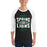 Man wearing Spring High School Lions Unisex 3/4 Sleeve Raglan T-shirt 210