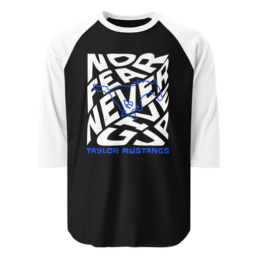 Taylor High School Mustangs Unisex 3/4 sleeve Raglan T-shirt 236