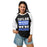 Woman wearing Taylor High School Mustangs Unisex 3/4 sleeve Raglan T-shirt 231