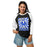 Woman wearing Taylor High School Mustangs Unisex 3/4 sleeve Raglan T-shirt 226