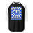 Taylor High School Mustangs Unisex 3/4 sleeve Raglan T-shirt 226