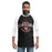 Front view of man wearing Tomball High School Cougars Unisex 3/4 sleeve Raglan T-shirt 211