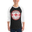 Man wearing Tomball High School Cougars Unisex 3/4 sleeve Raglan T-shirt 203