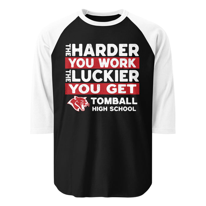 Tomball High School Cougars Unisex 3/4 sleeve Raglan T-shirt 238