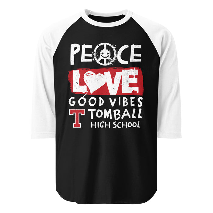 Tomball High School Cougars Unisex 3/4 sleeve Raglan T-shirt 240