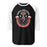 Tomball High School Cougars Unisex 3/4 sleeve Raglan T-shirt 229