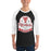 Man wearing Tomball High School Cougars Unisex 3/4 sleeve Raglan T-shirt 219