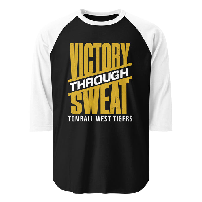 Tomball West High School Tigers Unisex 3/4 sleeve Raglan T-shirt 241