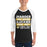 Man wearing Tomball West High School Tigers Unisex 3/4 sleeve Raglan T-shirt 238