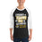 Man wearing Tomball West High School Tigers Unisex 3/4 sleeve Raglan T-shirt 232