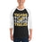 Man wearing Tomball West High School Tigers Unisex 3/4 sleeve Raglan T-shirt 233