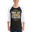 Man wearing Tomball West High School Tigers Unisex 3/4 sleeve Raglan T-shirt 210