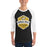 Man wearing Tomball West High School Tigers Unisex 3/4 sleeve Raglan T-shirt 209