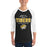 Man wearing Tomball West High School Tigers Unisex 3/4 sleeve Raglan T-shirt 040