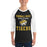 Man wearing Tomball West High School Tigers Unisex 3/4 sleeve Raglan T-shirt 006