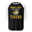 Tomball West High School Tigers Unisex 3/4 sleeve Raglan T-shirt 006