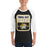 Man wearing Tomball West High School Tigers Unisex 3/4 sleeve Raglan T-shirt 001