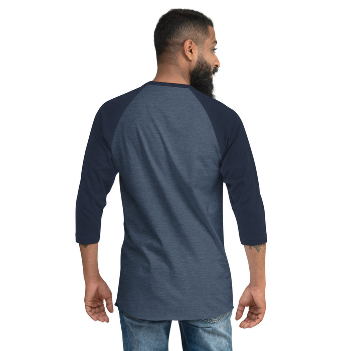 Back view of Seven Lakes High School Spartans Unisex 3/4 sleeve Raglan T-shirt 011