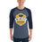 Man wearing Nimitz High School Cougars Unisex 3/4 Sleeve Raglan T-shirt 209