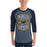 Man wearing Nimitz High School Cougars Unisex 3/4 Sleeve Raglan T-shirt 207