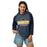 Woman wearing Nimitz High School Cougars Unisex 3/4 Sleeve Raglan T-shirt 202