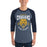 Man wearing Nimitz High School Cougars Unisex 3/4 Sleeve Raglan T-shirt 213