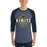 Man wearing Nimitz High School Cougars Unisex 3/4 Sleeve Raglan T-shirt 217