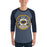 Man wearing Nimitz High School Cougars Unisex 3/4 Sleeve Raglan T-shirt 220