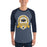 Man wearing Nimitz High School Cougars Unisex 3/4 Sleeve Raglan T-shirt 212