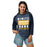 Woman wearing Nimitz High School Cougars Unisex 3/4 Sleeve Raglan T-shirt 231