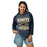 Woman wearing Nimitz High School Cougars Unisex 3/4 Sleeve Raglan T-shirt 230