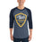 Man wearing Nimitz High School Cougars Unisex 3/4 Sleeve Raglan T-shirt 225
