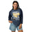 Woman wearing Nimitz High School Cougars Unisex 3/4 Sleeve Raglan T-shirt 232