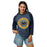 Woman wearing Nimitz High School Cougars Unisex 3/4 Sleeve Raglan T-shirt 224