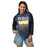 Woman wearing Nimitz High School Cougars Unisex 3/4 Sleeve Raglan T-shirt 240