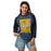 Woman wearing Nimitz High School Cougars Unisex 3/4 Sleeve Raglan T-shirt 241