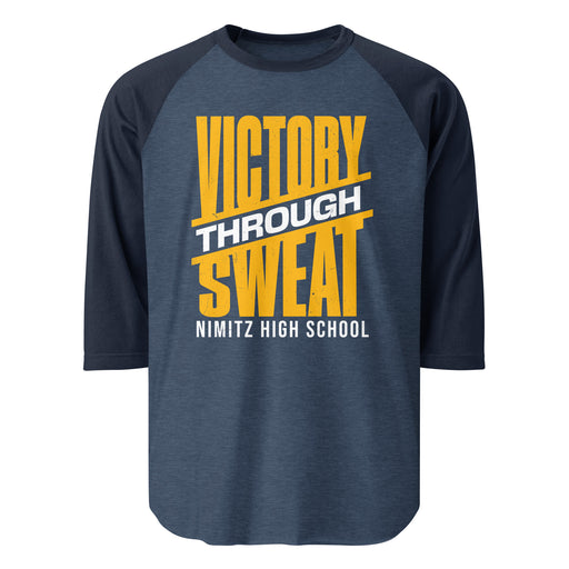 Nimitz High School Cougars Unisex 3/4 Sleeve Raglan T-shirt 241