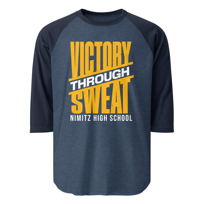 Nimitz High School Cougars Unisex 3/4 Sleeve Raglan T-shirt 241