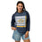 Woman wearing Nimitz High School Cougars Unisex 3/4 Sleeve Raglan T-shirt 235