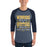 Man wearing Nimitz High School Cougars Unisex 3/4 Sleeve Raglan T-shirt 237