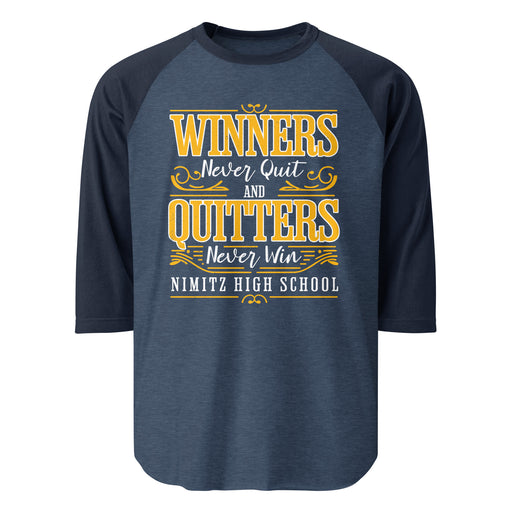 Nimitz High School Cougars Unisex 3/4 Sleeve Raglan T-shirt 237