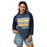 Woman wearing Nimitz High School Cougars Unisex 3/4 Sleeve Raglan T-shirt 238